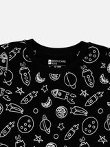 Baby Boys 100% Cotton Round Neck Half Sleeve Printed T-Shirt with Breathable Fabric and Regular Fit - Pack of 1