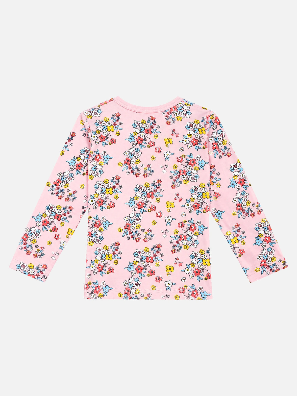 Baby Girls Cotton Interlock T-Shirt with Regular Fit and Soft Breathable Fabric for Everyday Casual Wear