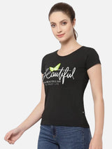 Women T-Shirt Half Sleeves Round Neck with Solid Casual Styling for Everyday Wear and Easy Pairing Comfort