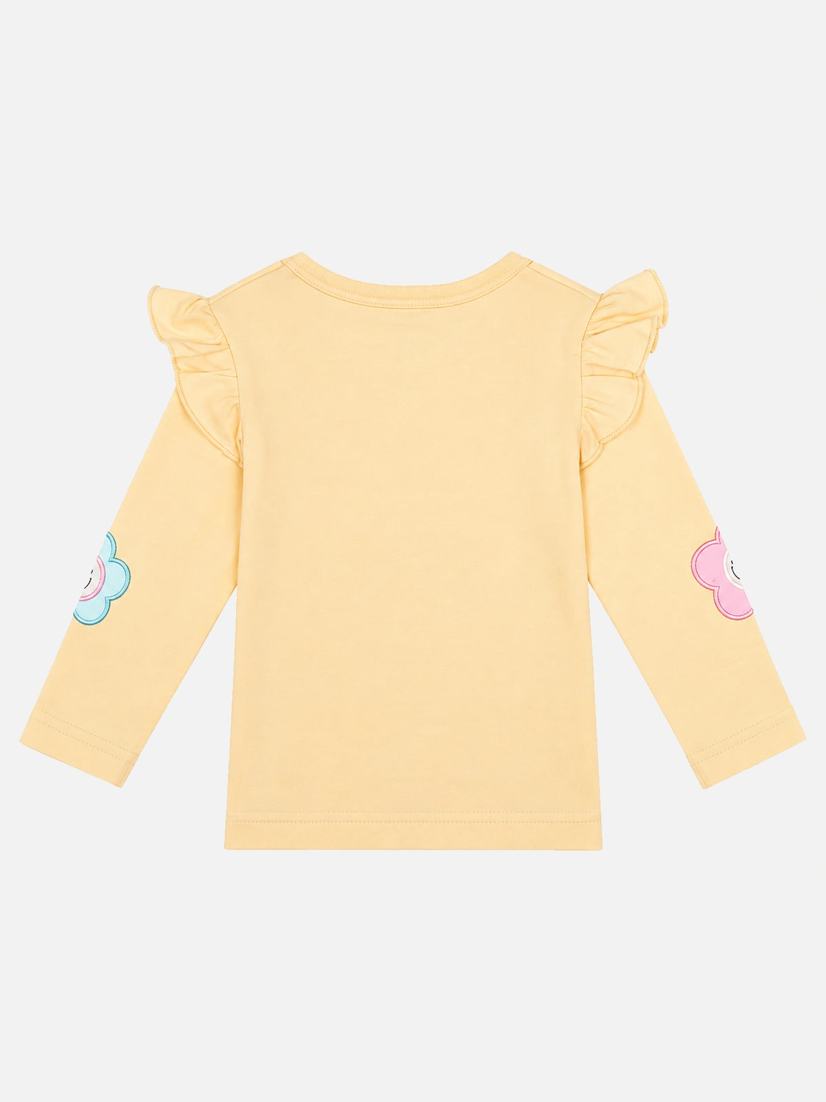 Baby Girls Interlock Cotton T-Shirt with Regular Fit and Soft Breathable Fabric for Casual Everyday Comfort