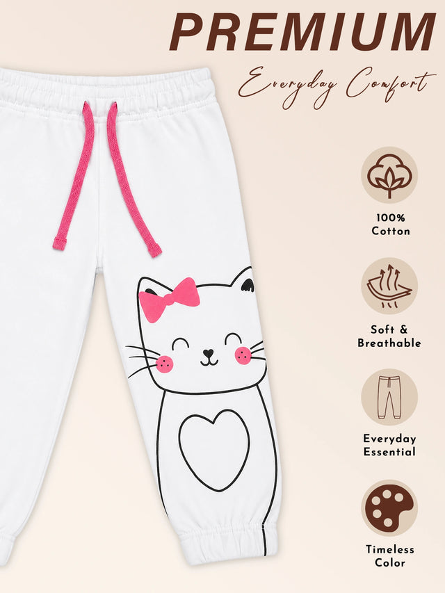 Girls Lightweight Stretchable Track Pant for Casual Wear, Outdoor Play, Easy Movement and Everyday Comfort