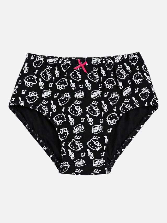 Girls Hello Kitty Panty Cotton with Inner Elastic for Everyday Comfort and Kids Essential - Pack of 5