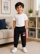 Baby Boys Cotton Solid Track Pant for Everyday Comfort, Casual Wear, Easy Movement and Lounge Wear Essentials