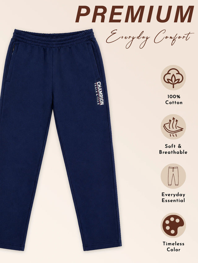 Women Cotton Track Pant with Jogger Styling for Workout, Gym, Active Wear and Comfortable Casual Movement