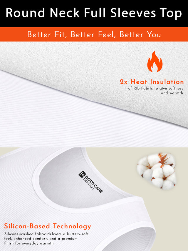 Men Sleeveless Thermal Top with Round Neck Design for Winter Layering, Cold-Weather Comfort and Innerwear Essentials