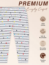 Girls 100% Cotton Printed Track Pant with Side Pockets and Regular Fit Jogger Styling for Comfortable Kids Activewear