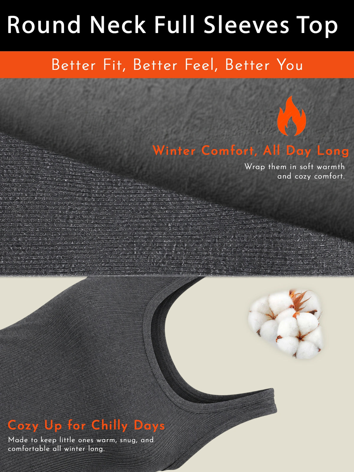 Women 100% Cotton Sleeveless Thermal Top with Round Neck, High Warmth Comfort and Winter Innerwear Essential