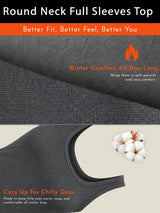 Women 100% Cotton Sleeveless Thermal Top with Round Neck, High Warmth Comfort and Winter Innerwear Essential