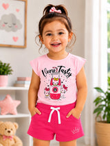 Baby Girls Solid Shorts with Easy Pull-On Comfort for Casual Wear, Lounge Wear and Everyday Movement - Pack of 2
