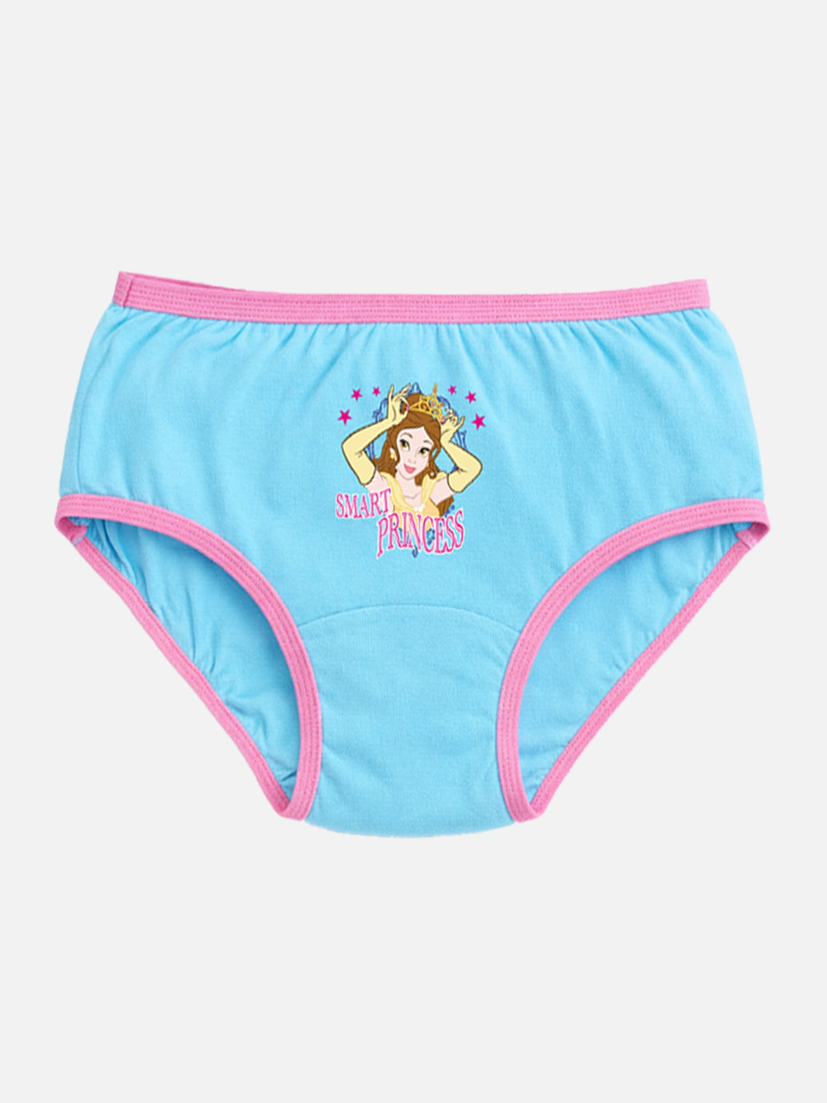 Girls Princess 100% Cotton Panty Underwear with Top Elastic for Soft Comfort and Daily Innerwear Use - Pack of 6