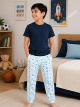 Boys French Terry Track Pant for Casual Wear, Lounge Comfort, Easy Movement and Regular Wardrobe Use