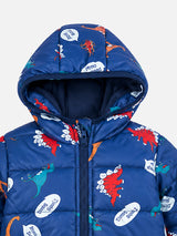 Baby Boys Polyester Quilted Hooded Winter Jacket with Full Sleeves and Comfortable Cold-Weather Outerwear