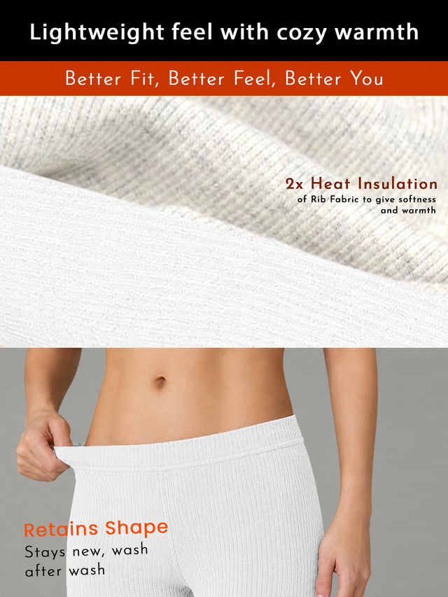 Women Cotton Thermal Bottom for Winter Wear, Warm Base Layer Comfort and Regular Cold-Weather Everyday Use