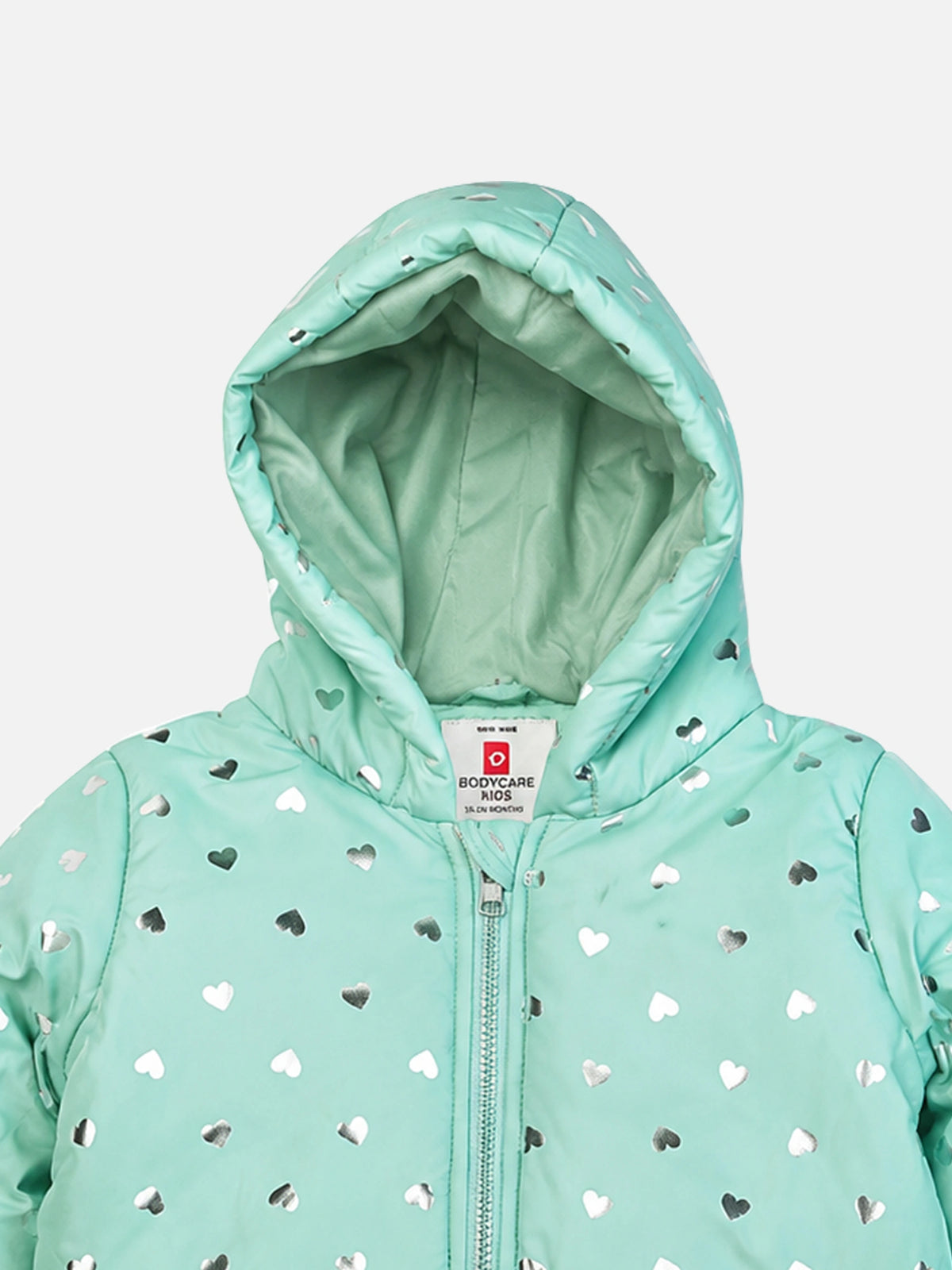 Girls Polyester Quilted Hooded Winter Jacket with Full Sleeves and Comfortable Outerwear Styling for Regular Use