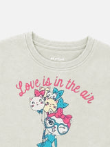 Baby Girls Round Neck Full Sleeve Sweatshirt for Regular Casual Comfort, Easy Styling and Wardrobe Use