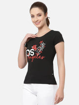 Women T-Shirt Round Neck Half Sleeves with Solid Styling for Casual Wear, Layering and Everyday Comfort