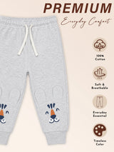 Baby Boys Cotton Track Pant with Regular Fit for Casual Wear, Sports Use, Easy Movement and Everyday Comfort
