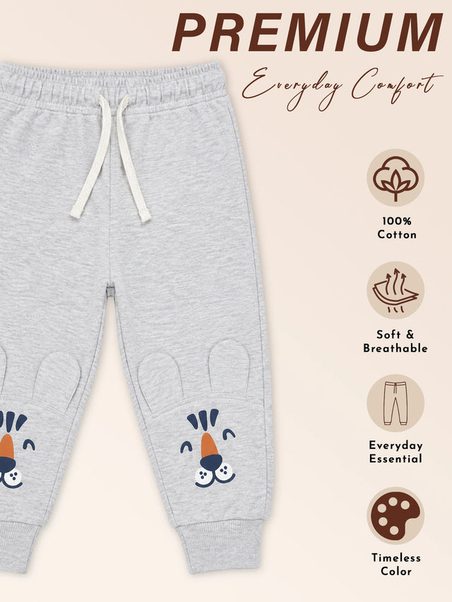 Baby Boys Cotton Track Pant with Regular Fit for Casual Wear, Sports Use, Easy Movement and Everyday Comfort