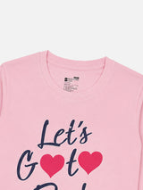 Girls Round Neck Full Sleeves Printed T-Shirt with Casual Styling, Easy Movement and Comfortable Regular Wear Appeal