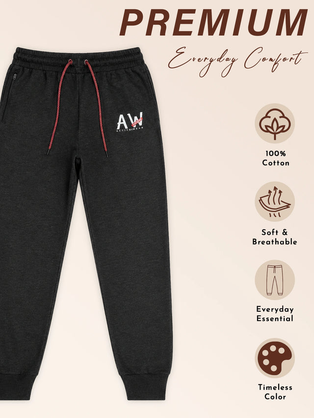 Men Cotton Track Pant for Gym, Running, Workout, Lounge Wear, Relaxed Casual Sports Comfort and Regular Use