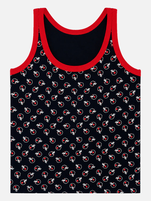 Boys Innerwear Vest Round Neck Sleeveless Solid for Everyday Comfort, Easy Layering and Kids Essentials - Pack of 3