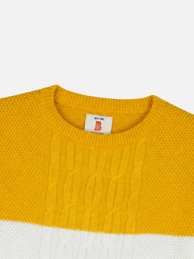 Boys Polyester Blend Round Neck Full Sleeves Sweater with Comfortable Winter Wear Styling and Casual Use