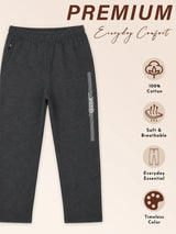 Men Cotton Track Pant with Straight Fit for Gym, Running, Workout, Lounge Wear and Casual Sports Use