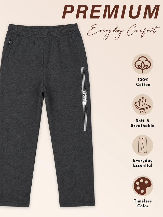 Men Cotton Track Pant with Straight Fit for Gym, Running, Workout, Lounge Wear and Casual Sports Use