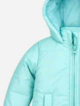 Baby Girls Polyester Quilted Hooded Winter Jacket with Full Sleeves and Comfortable Outerwear Styling