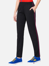Women Cotton Track Pant with Side Pockets and Regular Fit Jogger Style for Active Casual Wear and Easy Movement