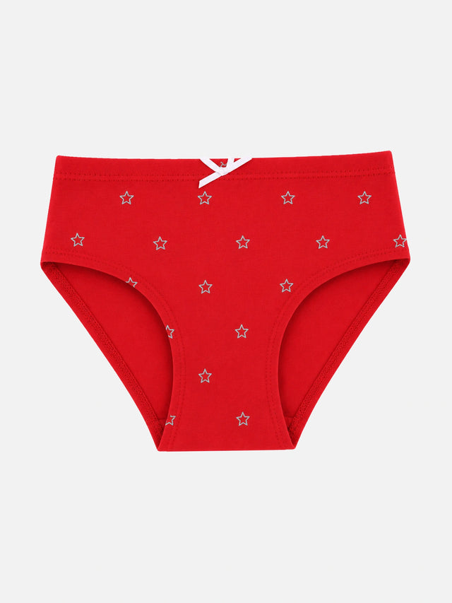 Girls Cotton Spandex Innerwear Panty with Inner Elastic for Flexible Comfort, Easy Fit and Everyday Wardrobe Essentials - Pack of 6