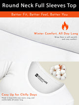 Women 100% Cotton Thermal Top with Warm Innerwear Comfort, Essential Winter Wear and Regular Fit Styling