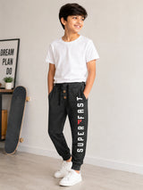 Baby Boys Cotton Regular Fit Track Pant Casual Bottom Wear for Easy Movement, Playtime Comfort and Daily Use - Pack of 1