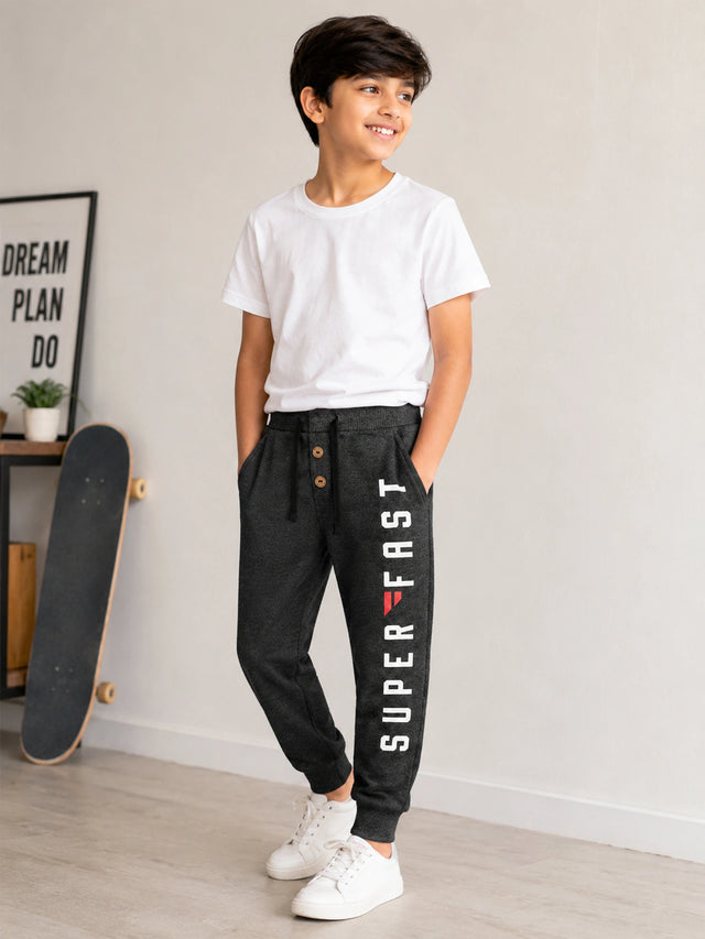 Baby Boys Cotton Regular Fit Track Pant Casual Bottom Wear for Easy Movement, Playtime Comfort and Daily Use - Pack of 1