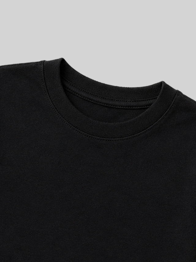 Baby Boys 100% Cotton Plain Round Neck Half Sleeve T-Shirt with Soft Breathable Regular Fit for Casual Wear - Pack of 2