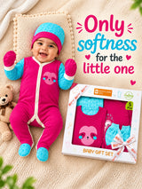 Bodycare Newborn Baby Gift Set for Boys & Girls, Cotton Clothing Set, Hospital Ready Combo Gift Hamper (5 Pcs, 0-6 Months)