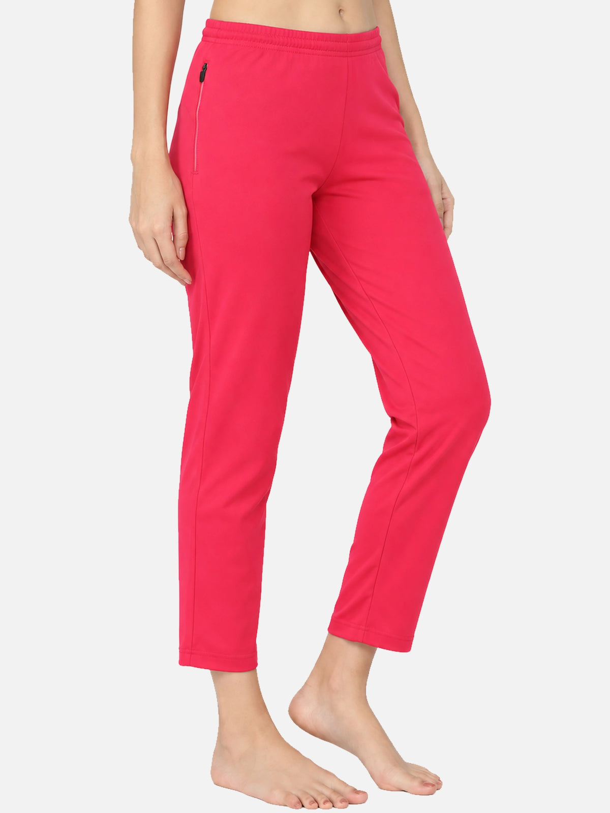 Women 100% Cotton Track Pant with Side Pockets and Solid Sports Jogger Styling for Workout, Gym and Active Wear