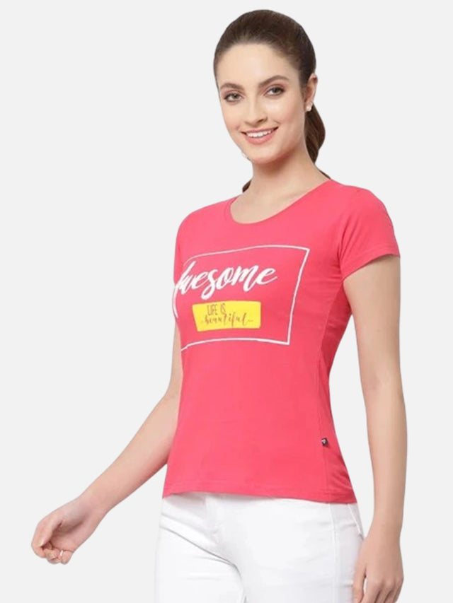 Women Solid T-Shirt Round Neck Half Sleeves with Everyday Casual Styling for Comfort and Wardrobe Essentials