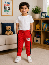 Baby Boys Cotton Solid Track Pant for Everyday Comfort, Casual Wear, Easy Movement and Lounge Wear Essentials