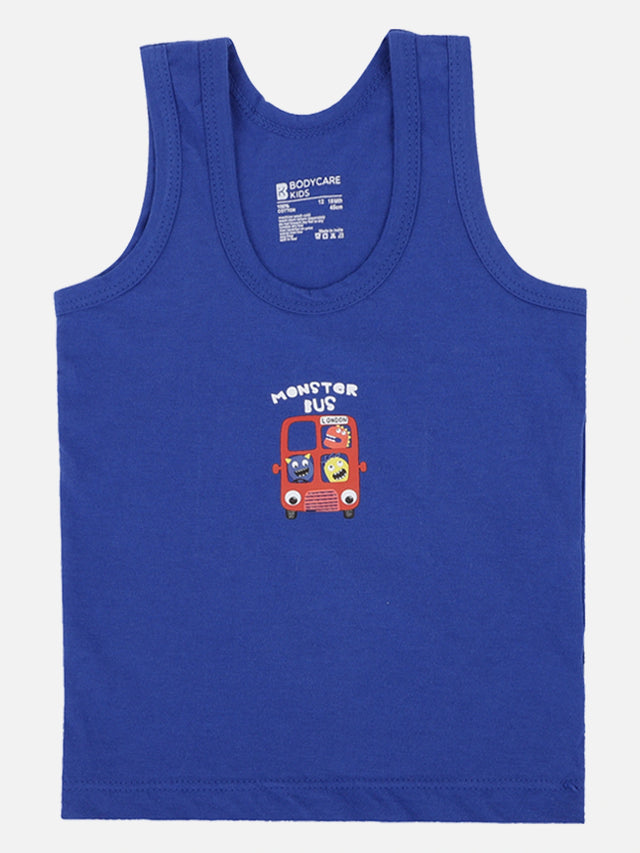 Baby Boys Cotton Regular Fit Vest Round Neck Sleeveless Innerwear for Everyday Comfort and Easy Wear - Pack of 6