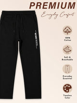 Men Cotton Track Pant with Straight Fit for Gym, Running, Workout, Lounge Wear and Casual Sports Use