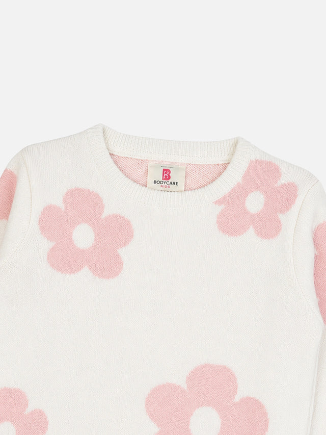 Girls Round Neck Full Sleeves Sweater with Comfortable Winter Wear Styling, Regular Wardrobe Use and Easy Comfort