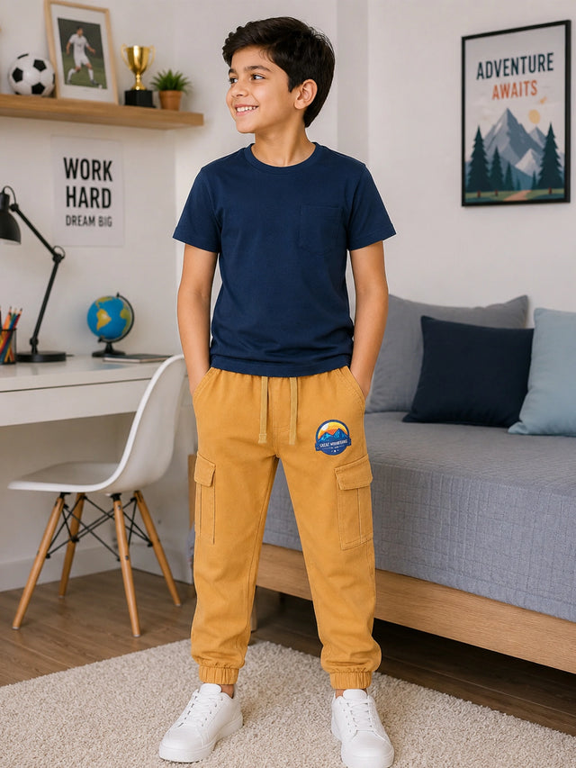 Boys Knitted Pant for Everyday Casual Wear, Easy Movement, Comfort and Regular Wardrobe Essentials for Daily Use