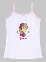 Girls Frozen Camisole Sleeveless Vest Innerwear for Comfortable Daily Wear, Easy Movement and Regular Use - Pack of 4