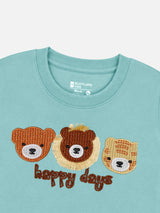 Baby Boys French Terry Printed Sweatshirt Pullover with Full Sleeves and Soft Cotton Fabric for Winter Wear