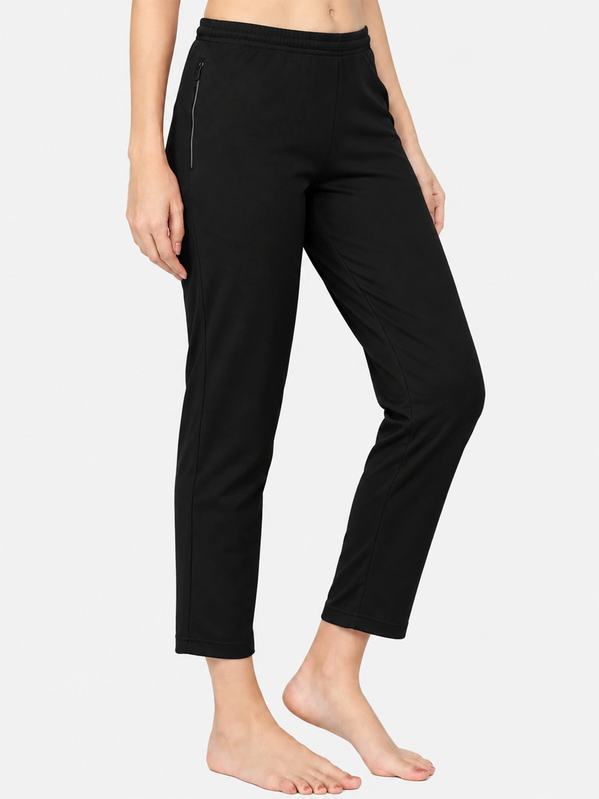 Women 100% Cotton Track Pant with Side Pockets and Solid Sports Jogger Styling for Workout, Gym and Active Wear