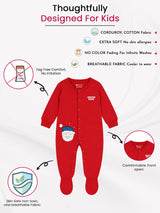 Baby Boys Round Neck Full Sleeves Romper for Everyday Comfort, Easy Dressing and Regular Babywear Use