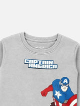 Baby Boys Avengers Round Neck Full Sleeve Sweatshirt for Everyday Casual Wear, Winter Comfort and Playtime Styling