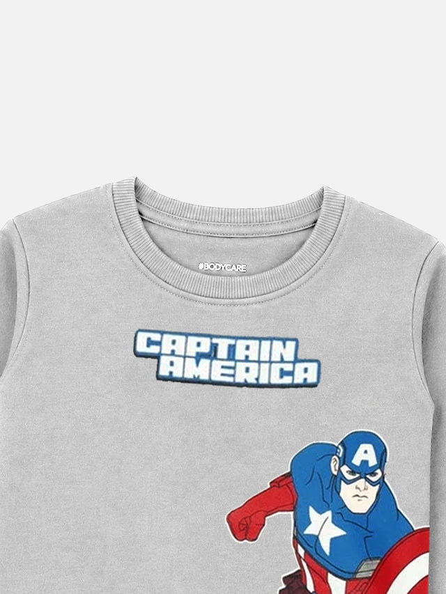 Baby Boys Avengers Round Neck Full Sleeve Sweatshirt for Everyday Casual Wear, Winter Comfort and Playtime Styling