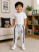 Baby Boys Cotton Solid Track Pant for Everyday Comfort, Casual Wear, Easy Movement and Lounge Wear Essentials